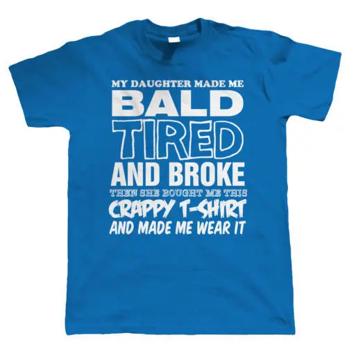 Забавная Мужская футболка с надписью My Dad Made Me Bald подарок для отца дня отцов
