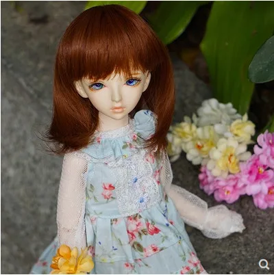 

Hot Sale 1/3 SD BJD Doll Wig Short Brown Straight Wigs Hair For Dolls