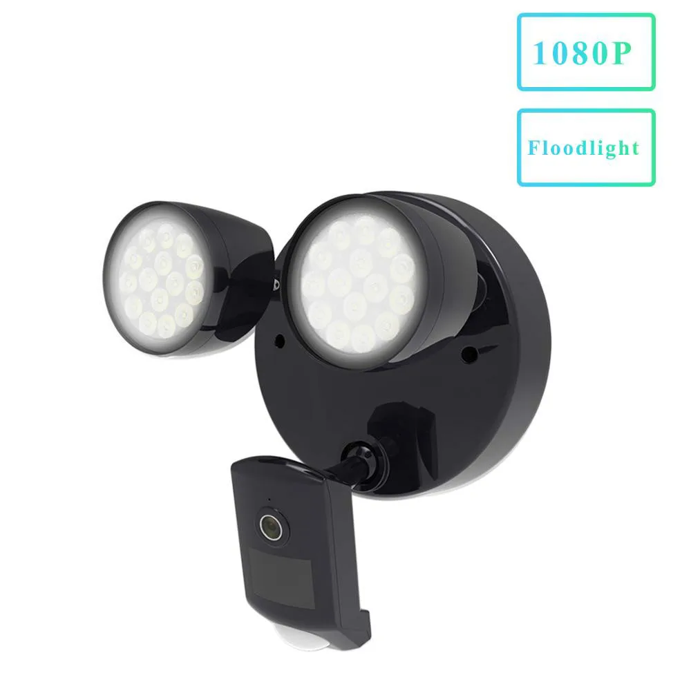 1080P Открытый 2 LED прожектор IP камера Wifi IP66 водонепроницаемый детектор движения CCTV