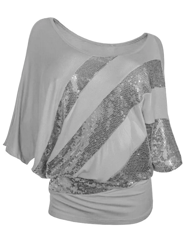 Женская футболка с коротким рукавом летучая мышь повседневный модный топ