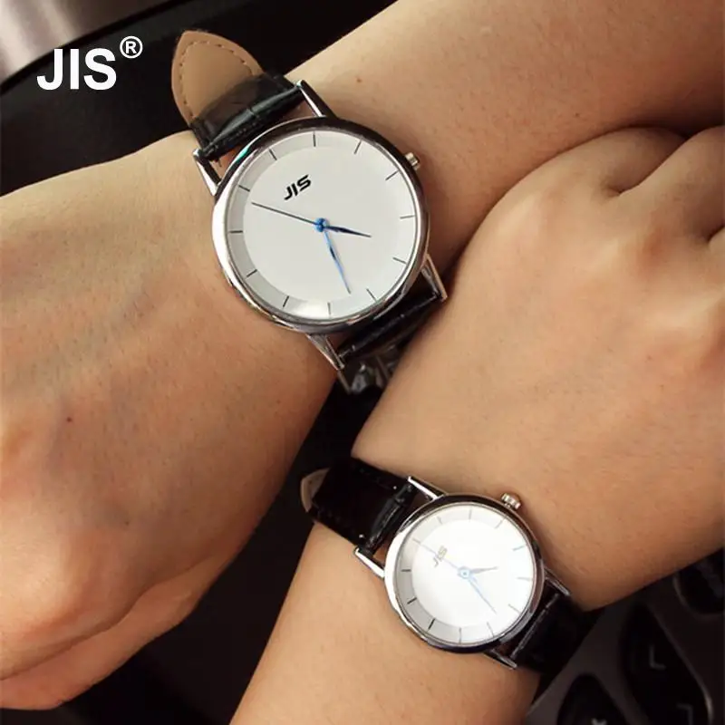 Роскошные часы JIS розовое золото серебро корпус из нержавеющей стали натуральная