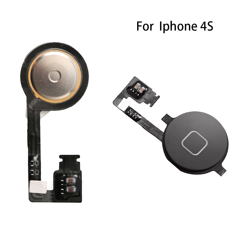 Для IPhone 4S Новая домашняя кнопка в сборе гибкий кабель сенсор лента|Шлейфы для