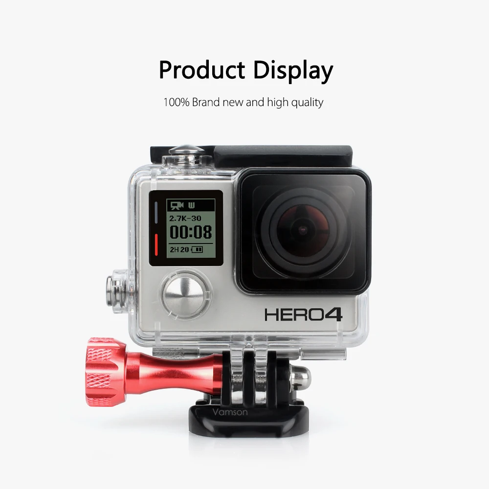 Винтовая гайка Vamson из алюминиевого сплава для GoPro Hero 8 7 6 5 4 3 Yi Lite 4K SJCAM Go Pro