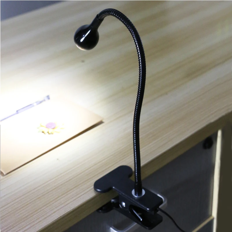 USB светодио дный Гибкая светодиодная настольная лампа с зажимом для ноутбука