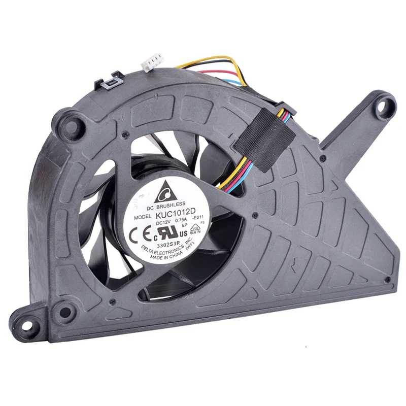 KUC1012D 12V 0.75A 4-проводной машина Компьютер оригинальный вентилятор охлаждения