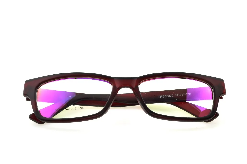 Дизайнерская темно красная оправа для очков с полным ободком оптические