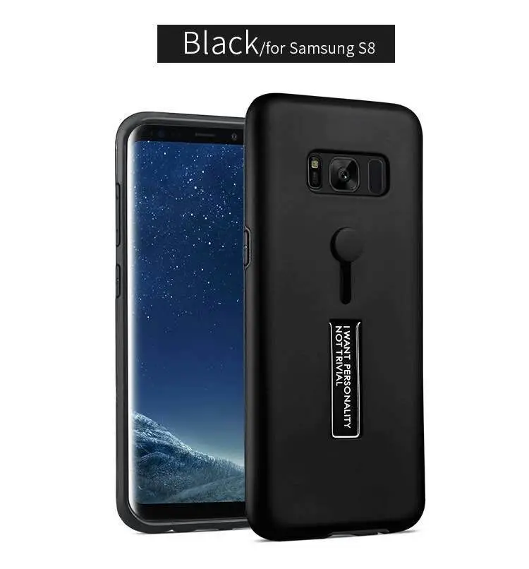 Облегающий чехол для Samsung Galaxy S8 S 8 SM-G950FD SM-G950F защитный телефона SM G950 G950FD G950F Черный