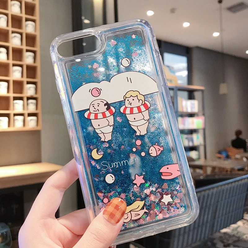 Dolphin Glitter Sand Liquid Case For Samsung J5 2017 J7 J3 J1 2016 J2 Prime Silicone Cover Galaxy |