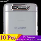 10 шт.партия для samsung Galaxy A80 A805FD A90 прозрачная задняя защита для объектива камеры Защитная крышка мягкий закаленный защитный из стеклянной пленки