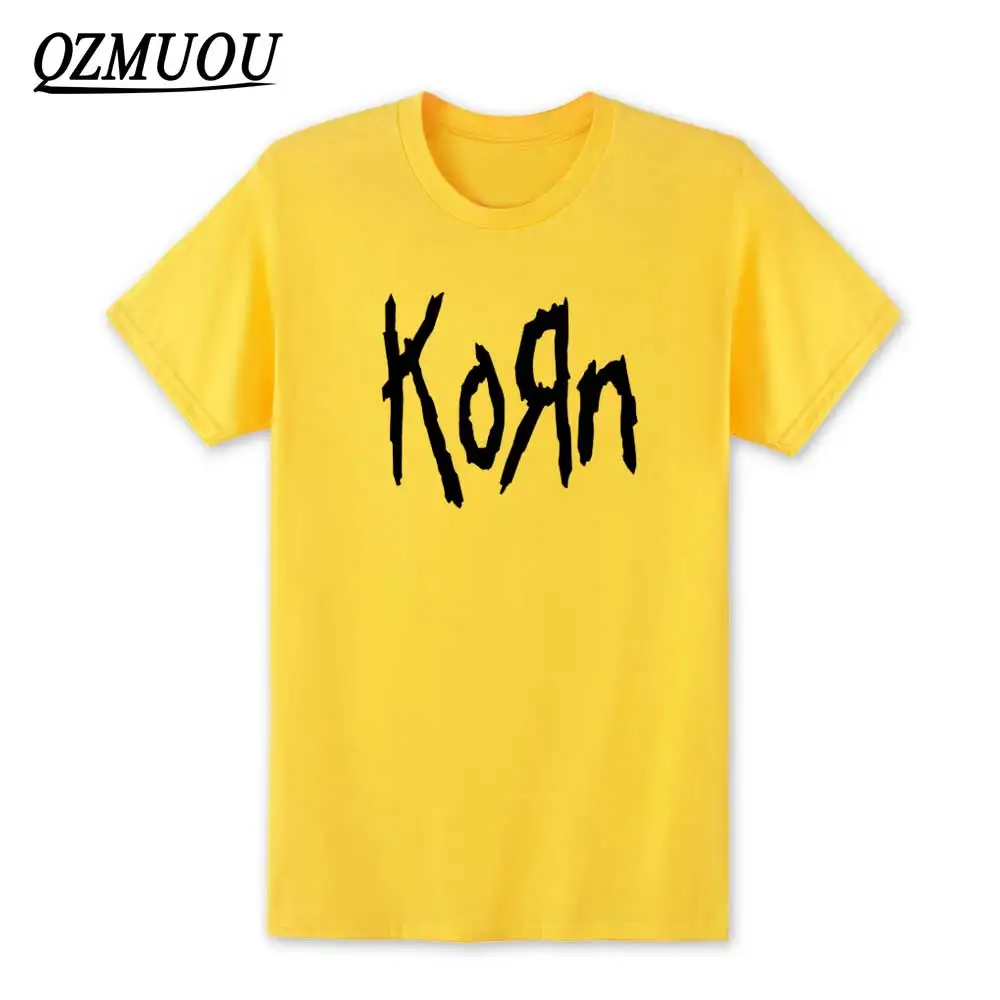 Новая мода, футболка с логотипом Korn Metal Rock band, мужские футболки в стиле хип-хоп, хлопковая Футболка с круглым вырезом и коротким рукавом, XS-XXL