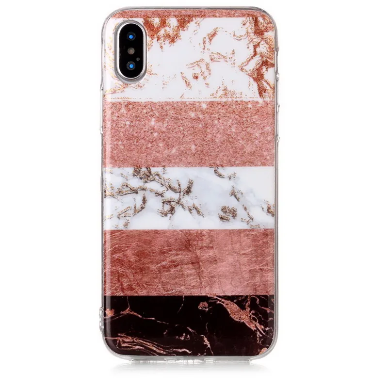 Чехол Netarlier для IPhone X 5 8 дюймов розовое золото блеск геометрический мрамор ультра