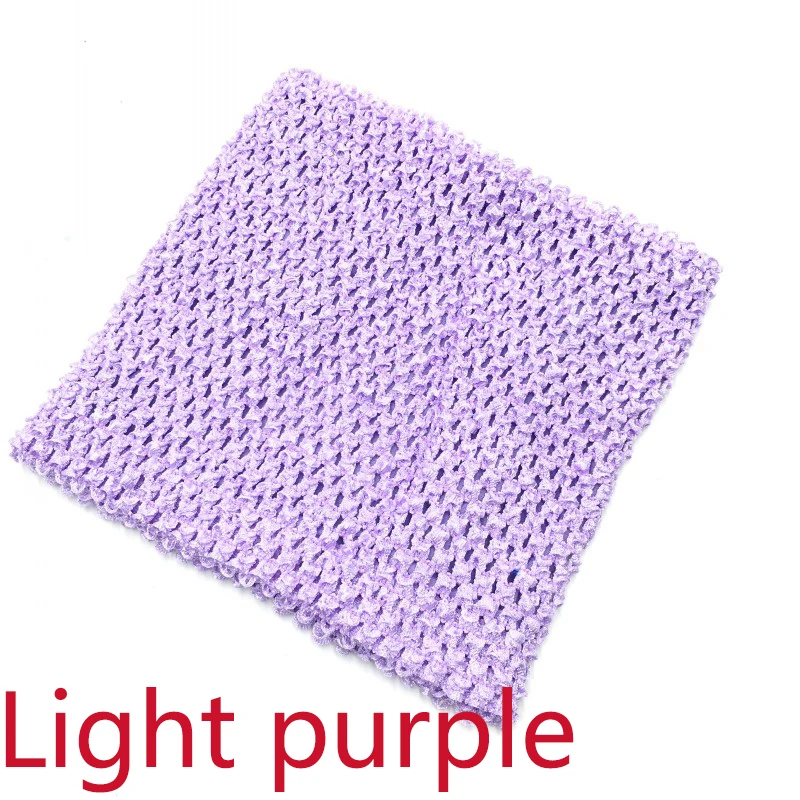 Light purple 20x20 см, 8 дюймов, юбка-пачка с подкладкой, мягкая, вязаная крючком, для девочек, ручная работа, эластичная, обернутая грудь, для девочек, юбка, платье, аксессуары, подарки - Цвет: Light purple