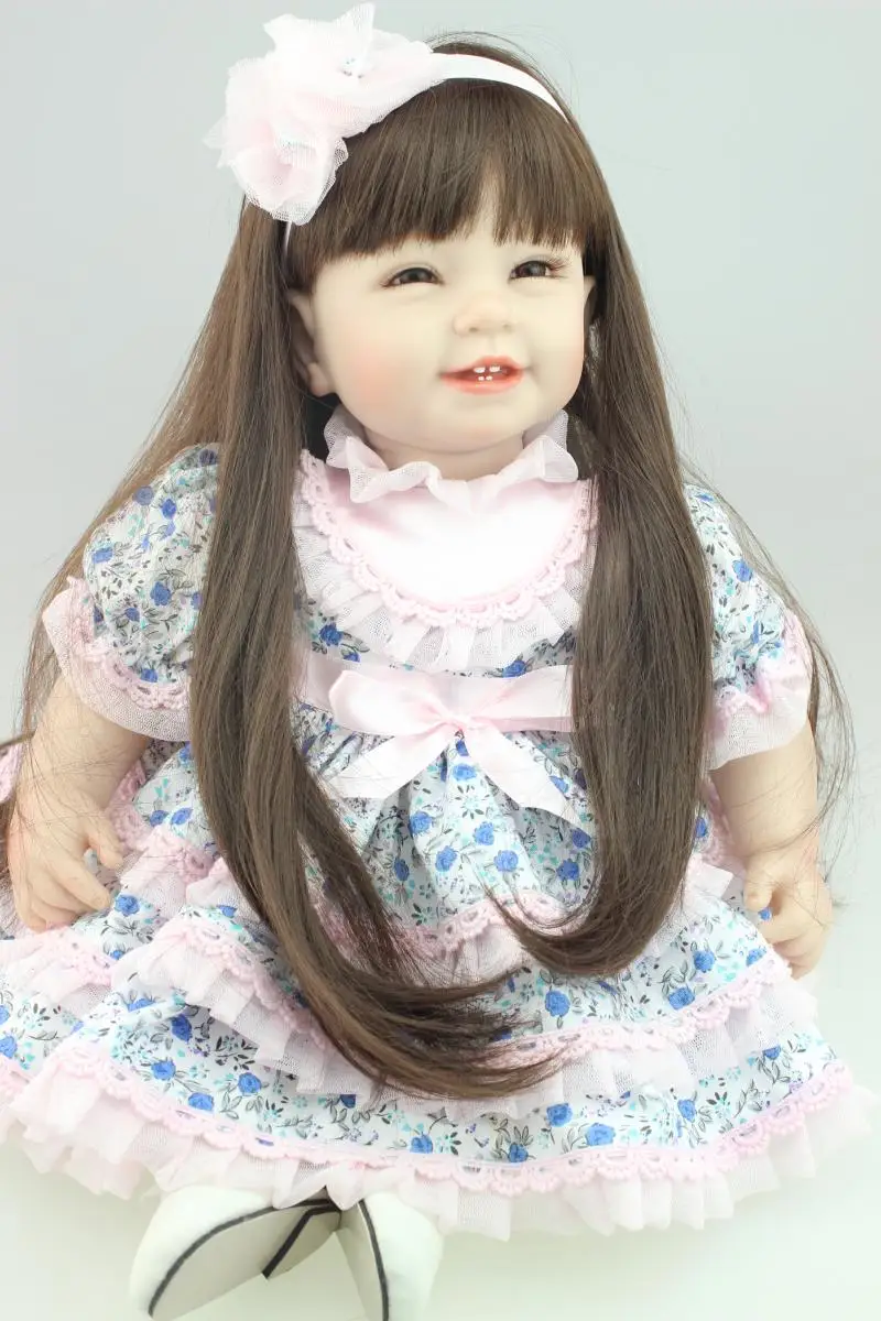 Кукла реборн силиконовая длинная 22 дюйма 55 см|baby reborn dolls|reborn dollsnpk doll |