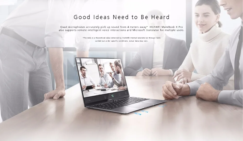 Лучший ноутбук HUAWEI MateBook X Pro, 13,9 дюймов, ноутбук с процессором Intel Core i7-8550U 8-го поколения, 8 Гб Ram, 512 ГБ SSD
