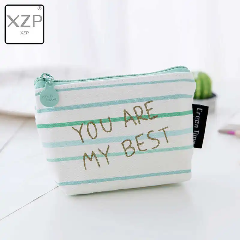 Style 4 XZP Новинка с буквенным принтом Женский мини-кошелек холщовый кошелек для монет Портативный для ключей держатель для карт для детей для девочек сумка для монет - Цвет: Style 4