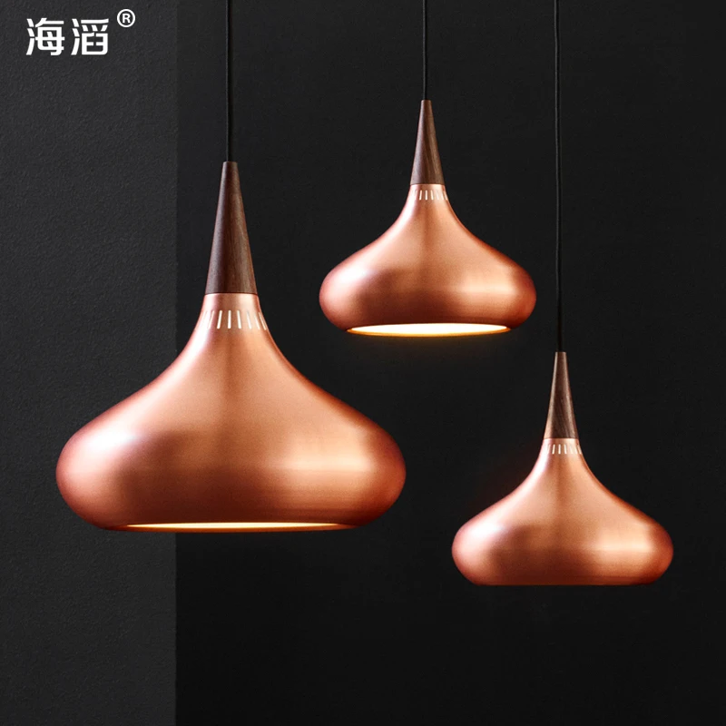 Современный Минималистский Алюминиевый Древесины Подвесной Светильник Для