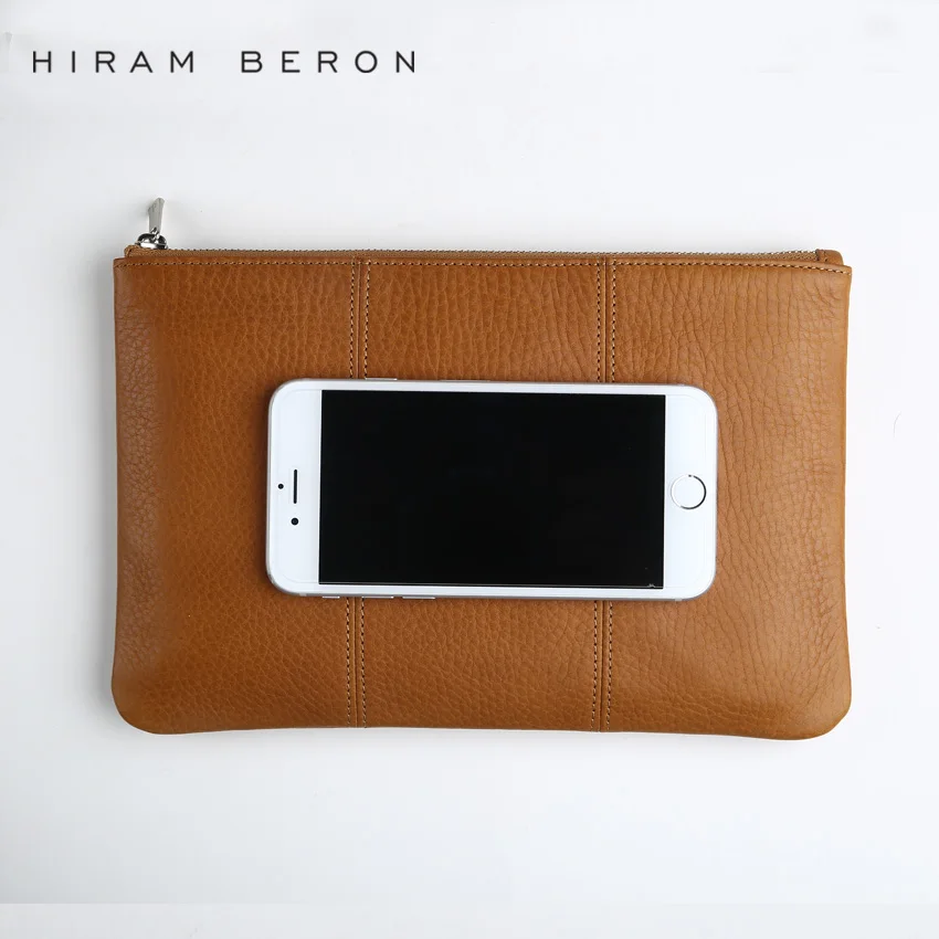 Hiram Beron унисекс кожаный кошелек для мужчин и женщин маленький портфель