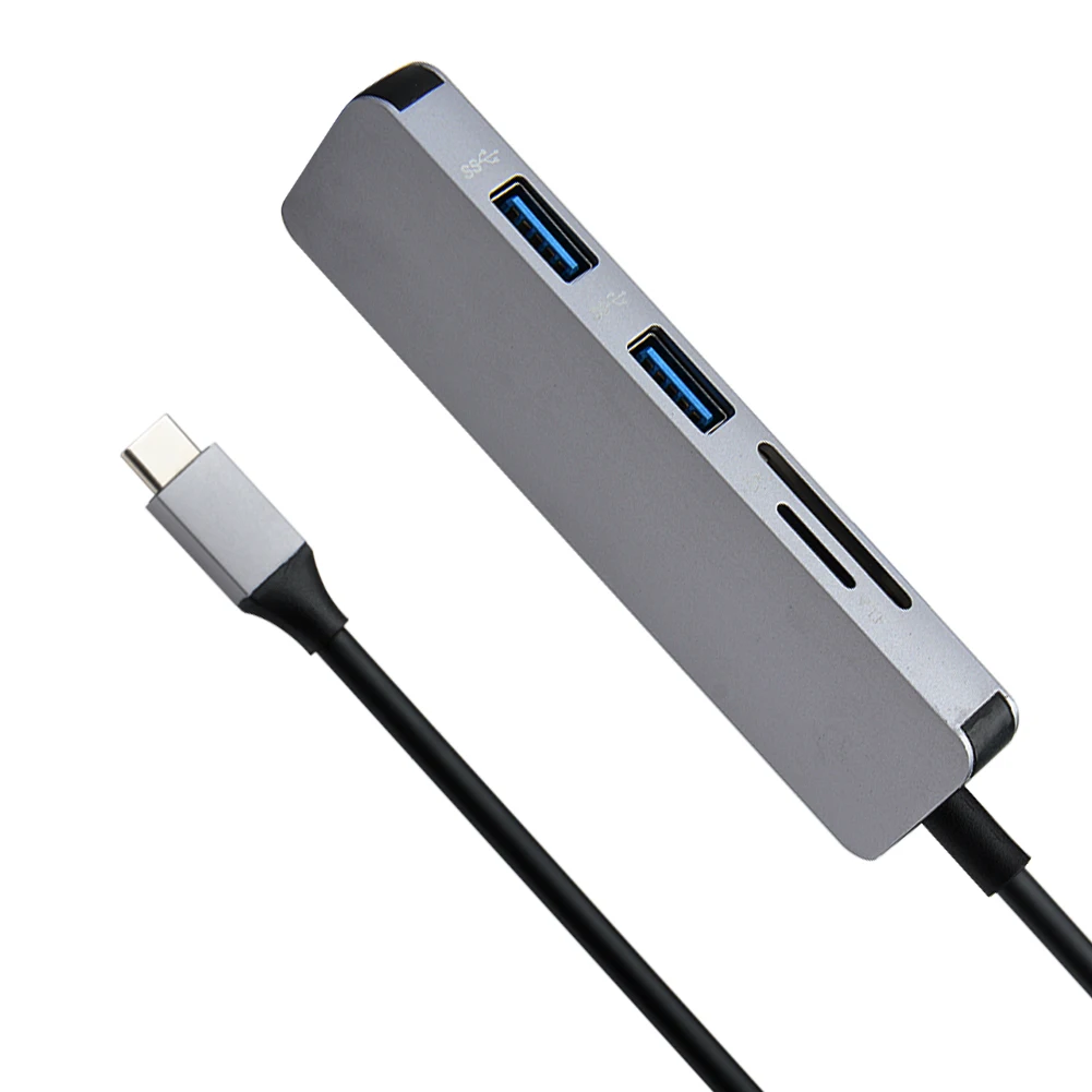5 в 1 USB C концентратор адаптер для чтения карт памяти Micro SD/TF MacBook Samsung Galaxy S9/S8 Huawei P20