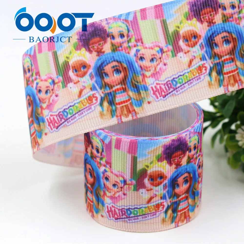 OOOT BAORJCT I-19306-516, 38 мм, 10 ярдов мультфильм термотрансферные печатные корсажные ленты, лук кепки DIY аксессуары украшения