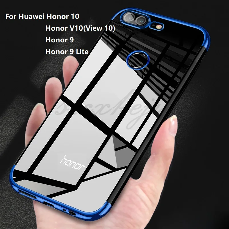 Anxm Мягкий ТПУ чехол для huawei honor 10 V10 View honor 9 9 Lite ультра тонкое прозрачное покрытие блестящий чехол для honor 9 Lite