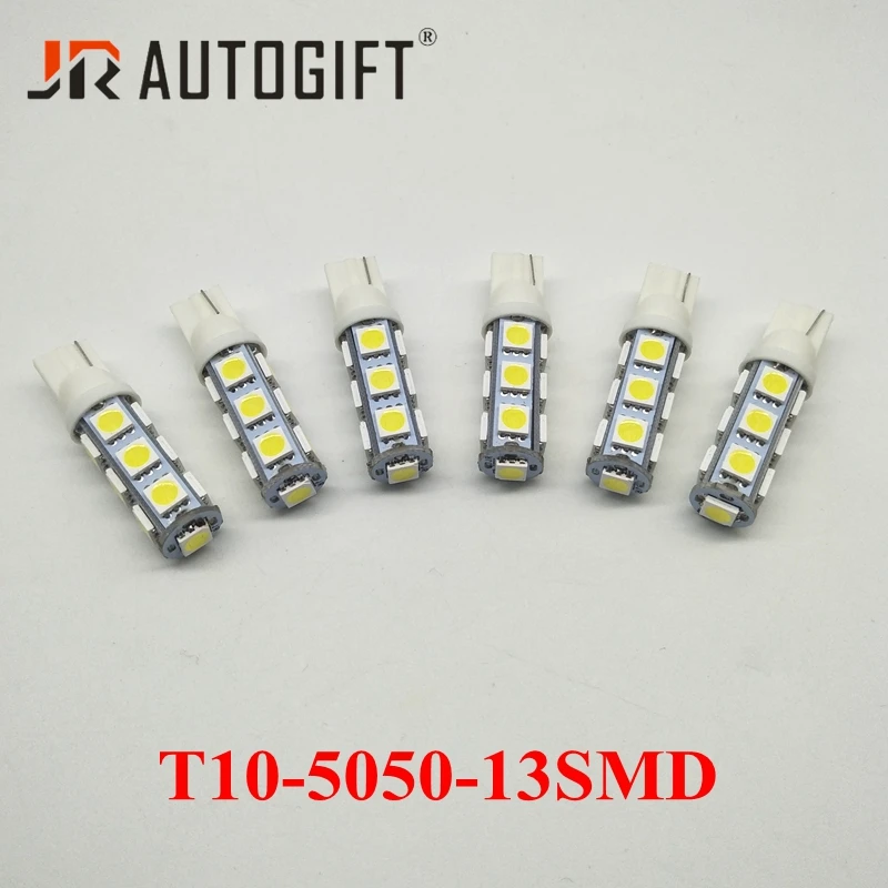 50 шт. 12 В 24 оптовая продажа белый T10 13 SMD светодиодный 5050 13Smd автомобильный боковой