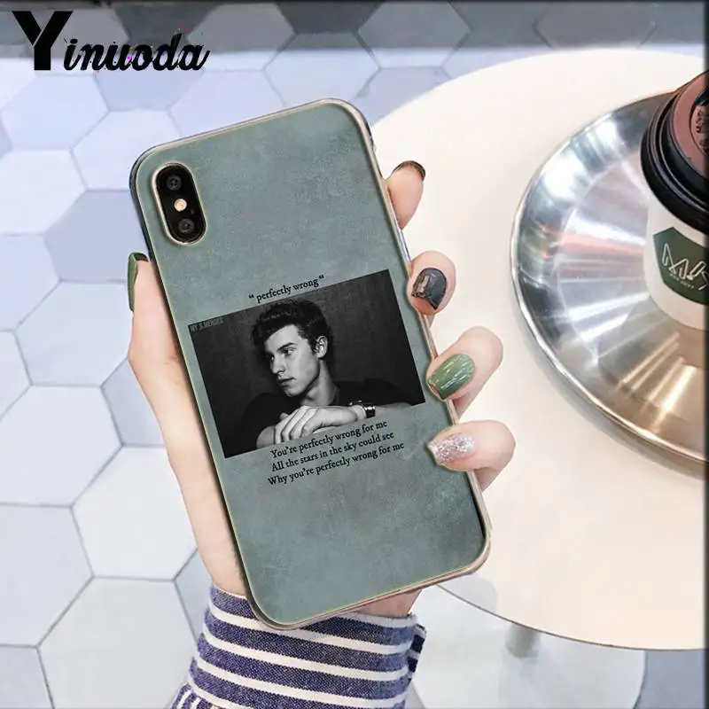 Yinuoda Shawn mendes Модный популярный эстетический чехол для телефона для iphoneex XSMAX 6 6S 7 7plus 8 8Plus 5 5S XR 11 11pro 11promax