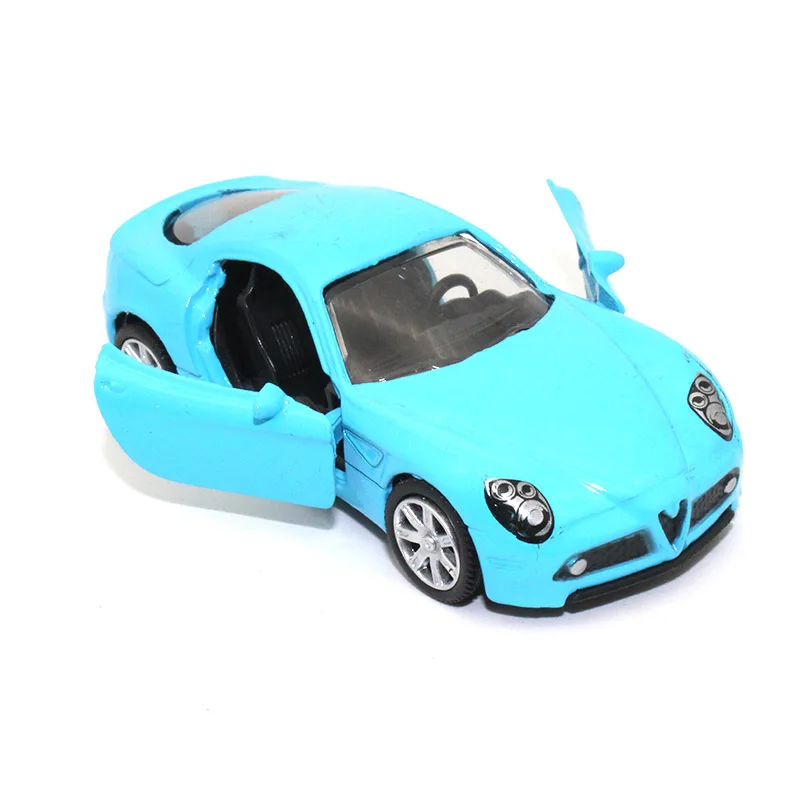 TC 1: 64 Alfa Romeo литая под давлением модель автомобиля из сплава открытая дверь оттяните Назад Детские игрушки красивый подарок для детей