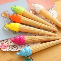 a101 korea creative stationery ice cream shape ballpoint pen for writing school supplies office accessories kids student gift
