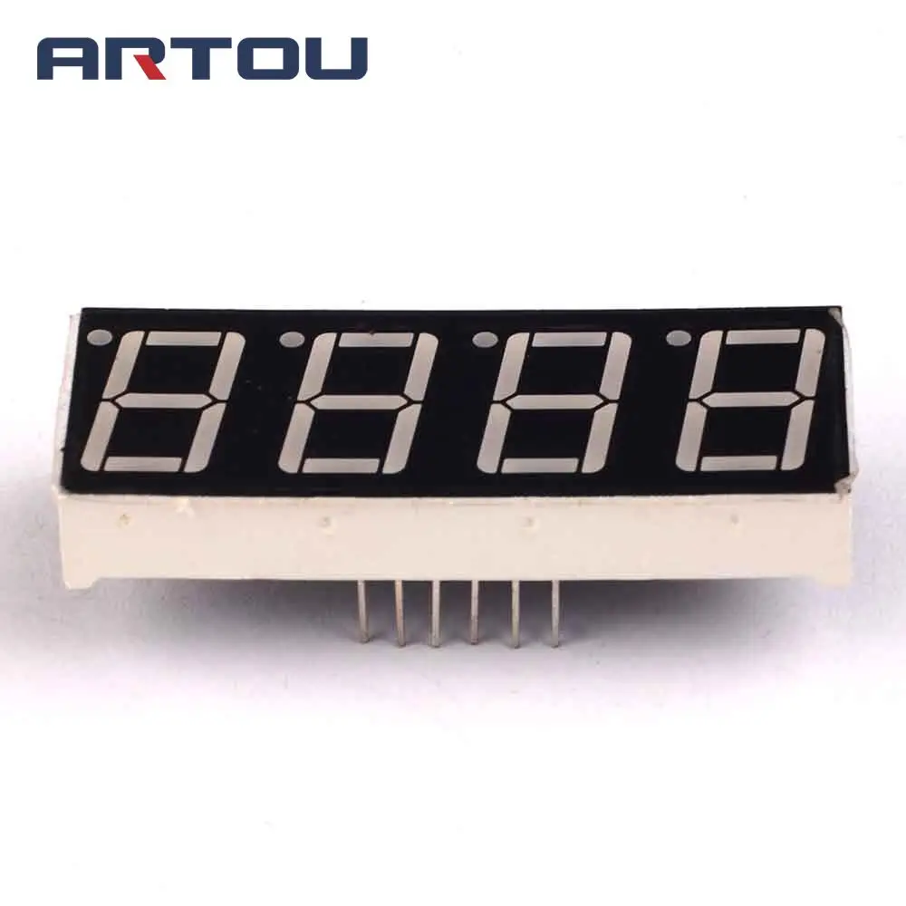 Цифровая трубка 0 56 дюйма 2шт 5461AS Common Cathod 4bit Крассветодиодный светодиодная