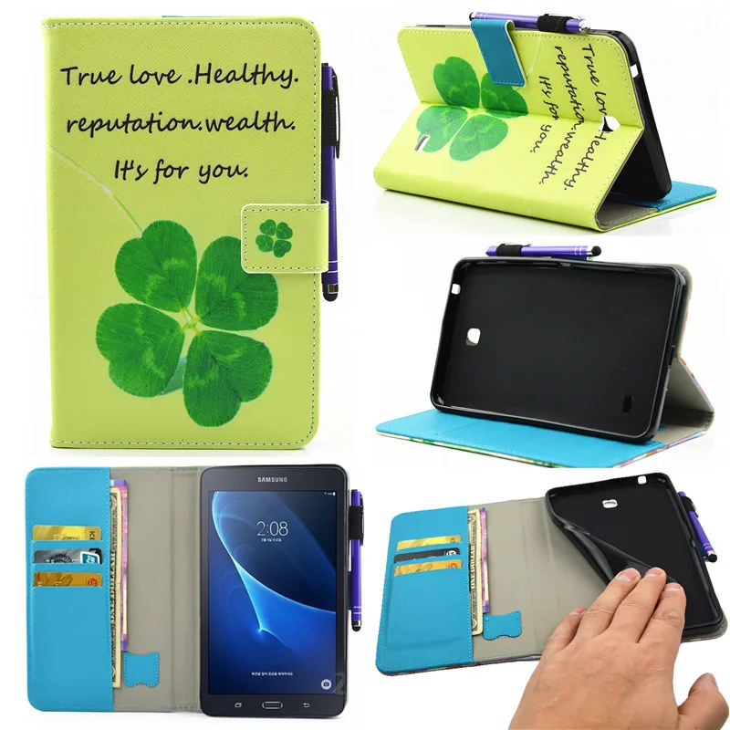 3D принтеры чехол для samsung Galaxy Tab 4 7 0 T230 T231 T235 SM Flip Стенд Кожа PU защитный Планшеты