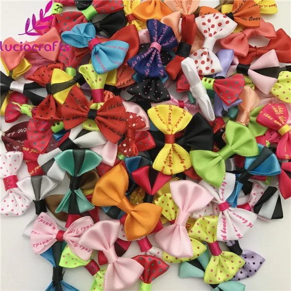mixed color 23 Разные цвета, случайный микс, бант для девочек, бутик, мини лента, бант для волос, сделай сам, одежда, головные уборы, аксессуары B0213 - Цвет: mixed color 23
