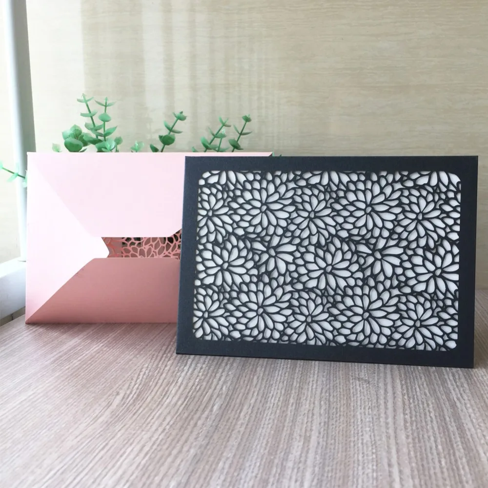 35 шт./лот шикарная Хризантема пригласительная открытка для свадьбы помолвки Дня