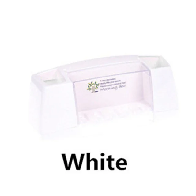 White(light pink) Горячая Милая многофункциональная зубная щетка держатель коробка для хранения аксессуары для ванной комнаты всасывающие крючки держатель зубной щетки для детей Семейный комплект - Цвет: White(light pink)