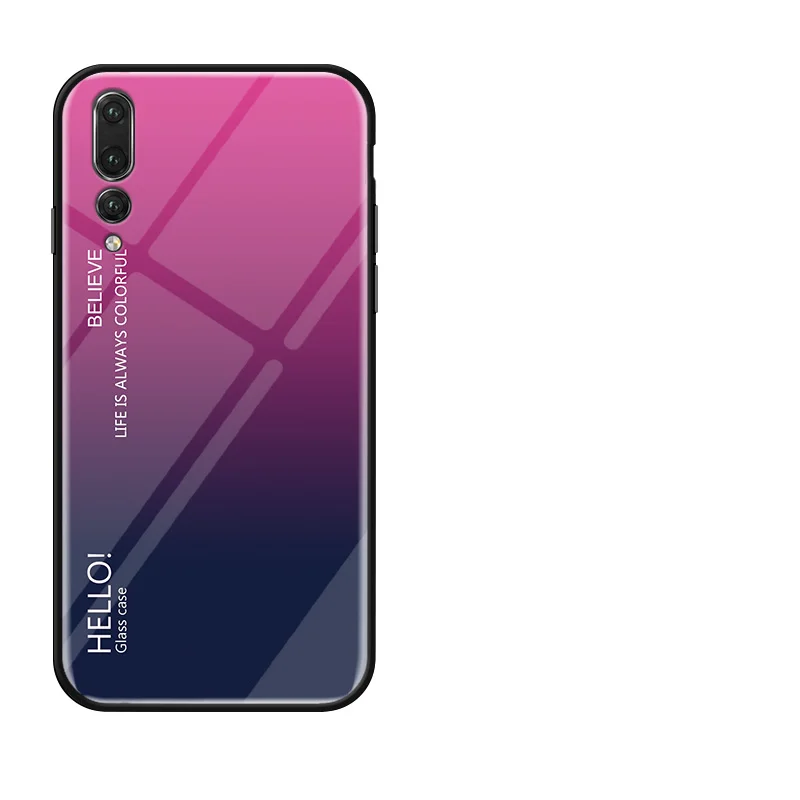 Градиент случай для coque huawei P20 P 20 чехол Lite Pro Y5 Prime 2018 Smart fundas | Мобильные телефоны и