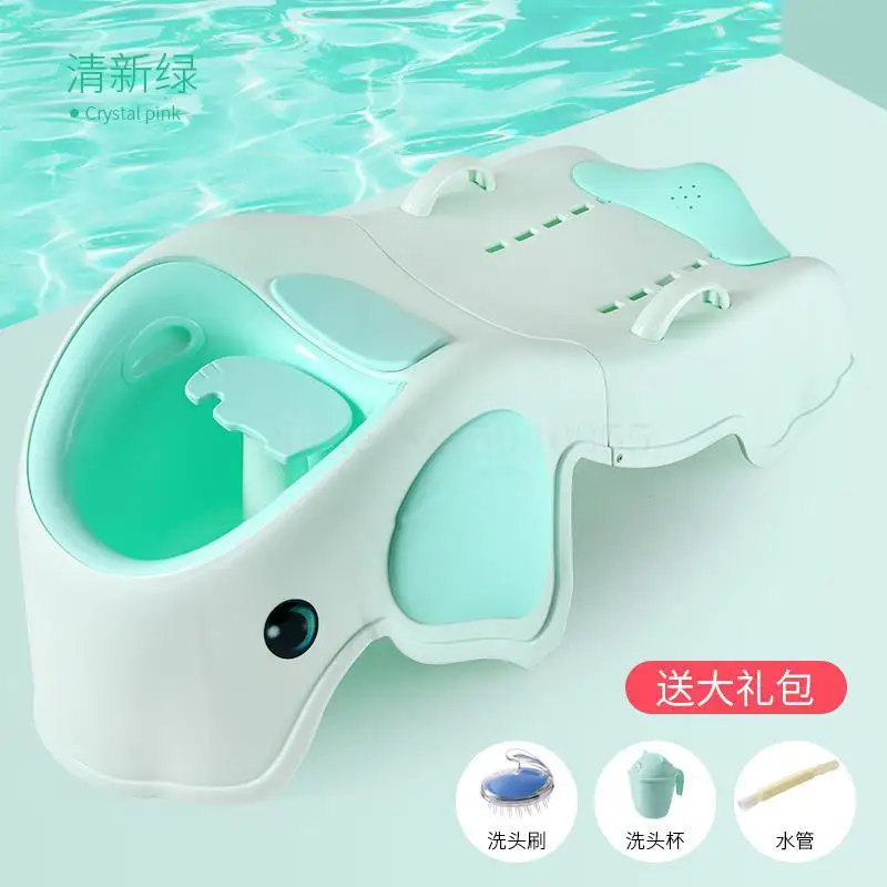 Baby shampoo bed shampoo child shampoo recliner foldable baby shampoo chair child shampoo artifact can sit - Color: 0.0. 1