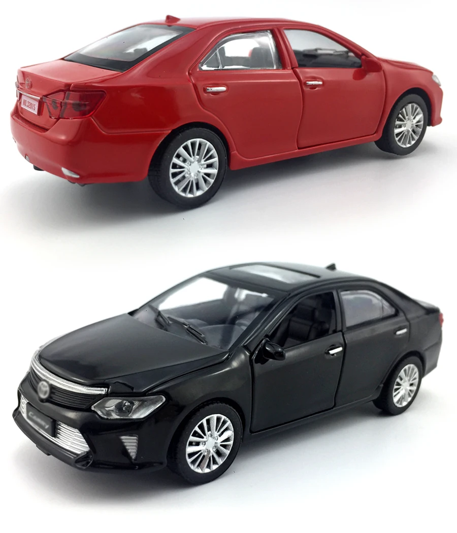 Литой автомобиль из сплава, 1:32 весы, модель автомобиля TOYOTA Camry, коллекционная игрушка, автомобиль со звуком и светильник