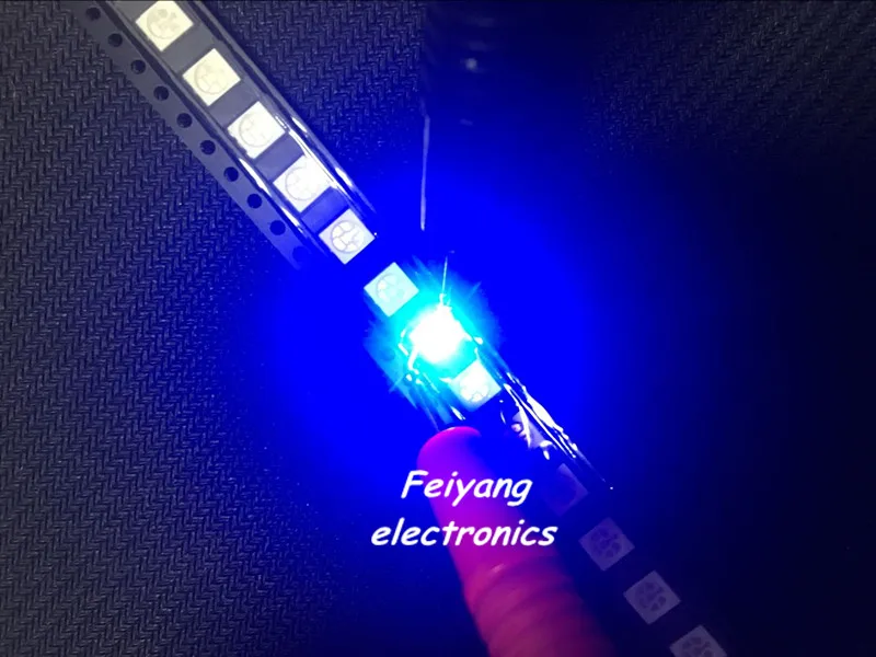 Светодиодный SMD/SMT 5050 500 шт. белый/теплый белый/синий/зеленый/красный/желтый 6