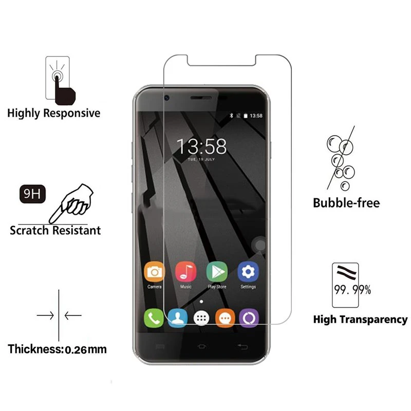 10 шт. MRGO закаленное стекло для Oukitel U7 Max Защитная пленка экрана на мобильный