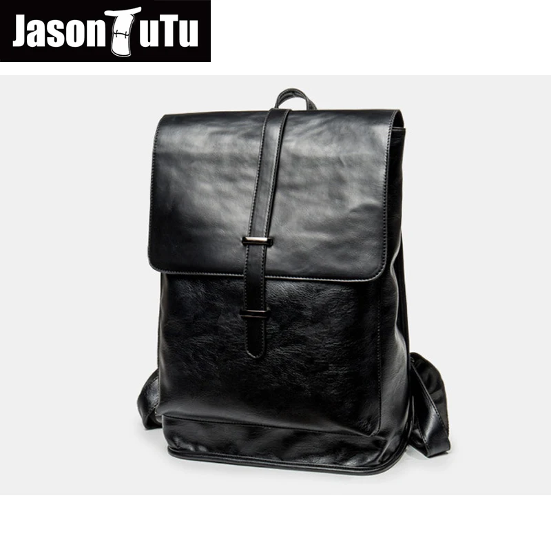 Джейсон пачка Для мужчин рюкзаки из искусственной кожи Школьные сумки для