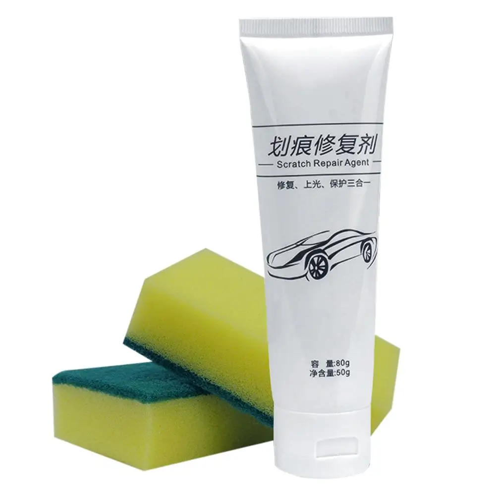 

Car Scratch Repair Agent Car Paint Light Scratch Repair Wax Refinishing Pen with two Sponge