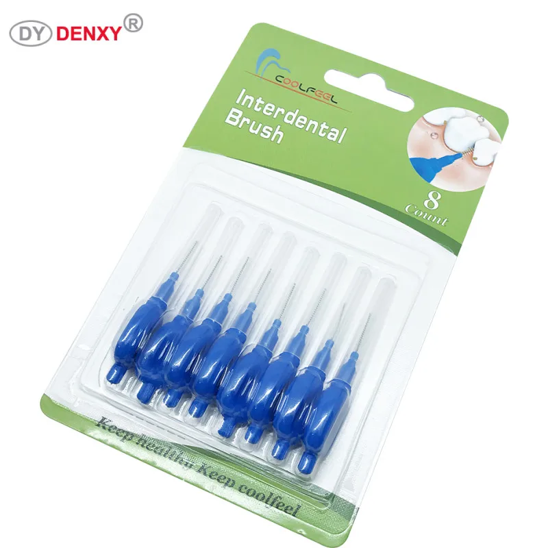 Denxy 10 упаковок межзубные щетки для зубов Ортодонтические Зубная нить зубная