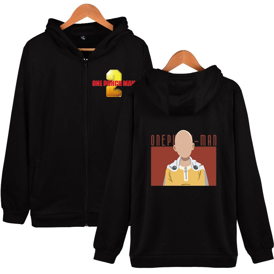 

One Punch Man сезон 2 героя Сайтама 2D на молнии с принтом толстовки с капюшоном милые женщины/Мужская мода толстовки с капюшоном и застежкой-молни...