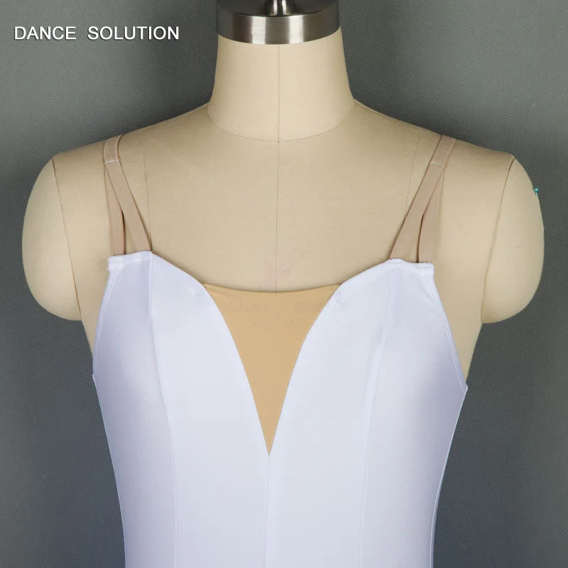 Новинка 2020 белая женская майка из спандекса балетный купальник для танцев одежда