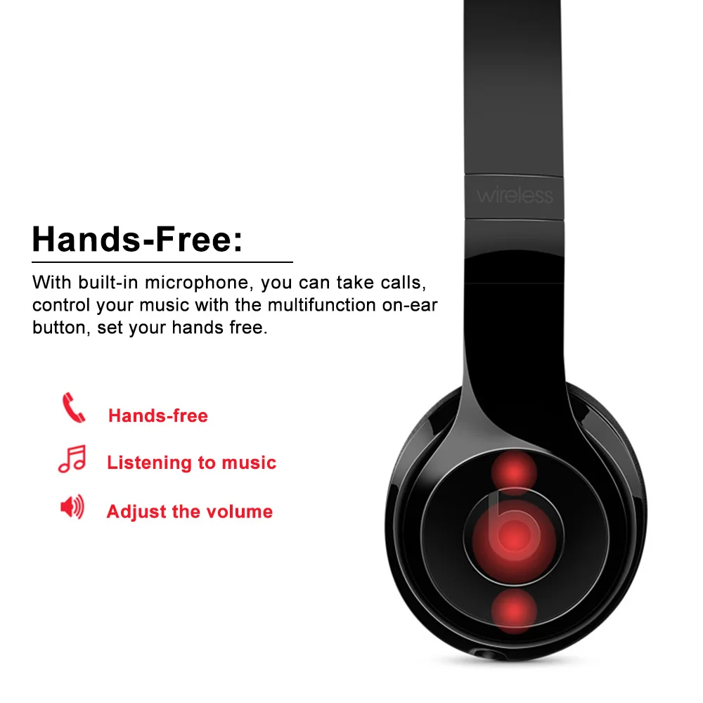 Beats Solo3, беспроводные Bluetooth наушники, на ухо, игровая гарнитура, музыка, 3,5 мм, проводные наушники, наушники с микрофоном