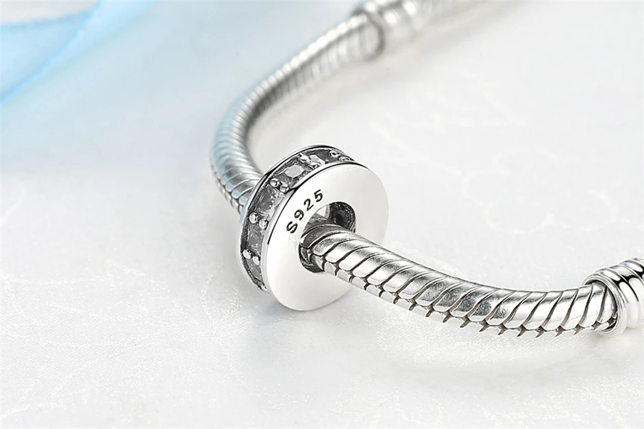 Подходит для оригинальных браслетов Pandora, австралийские Кристальные бусины для изготовления ювелирных изделий, 925 пробы серебряные безопасные подвески