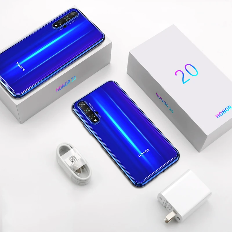 Чехол MAKAVO для Huawei Honor 20 роскошный мягкий силиконовый прозрачный чехол с покрытием