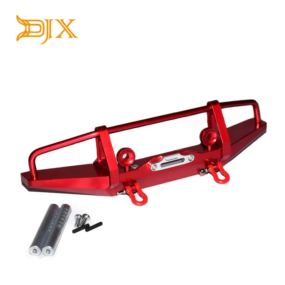 DJX металлический передний бампер для 1/10 Traxxas TRX 4 осевой 90046 SCX10 RC4WD Запчасти