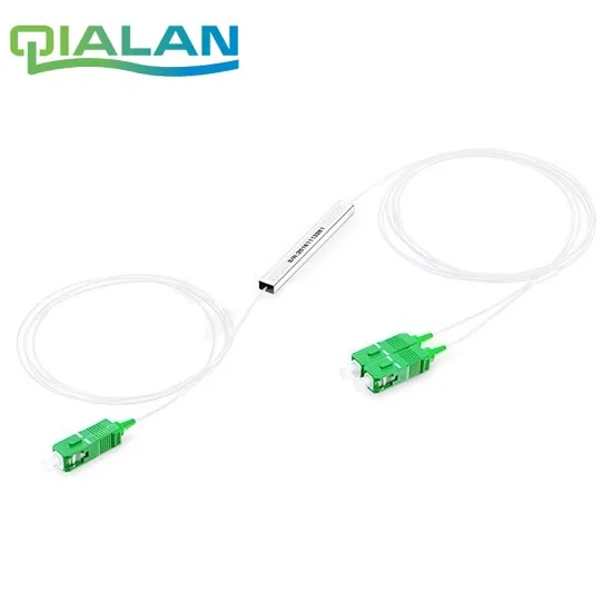 1x2 10 шт PLC волоконный сплиттер мини модуль 900um микро стальная труба SC/APC