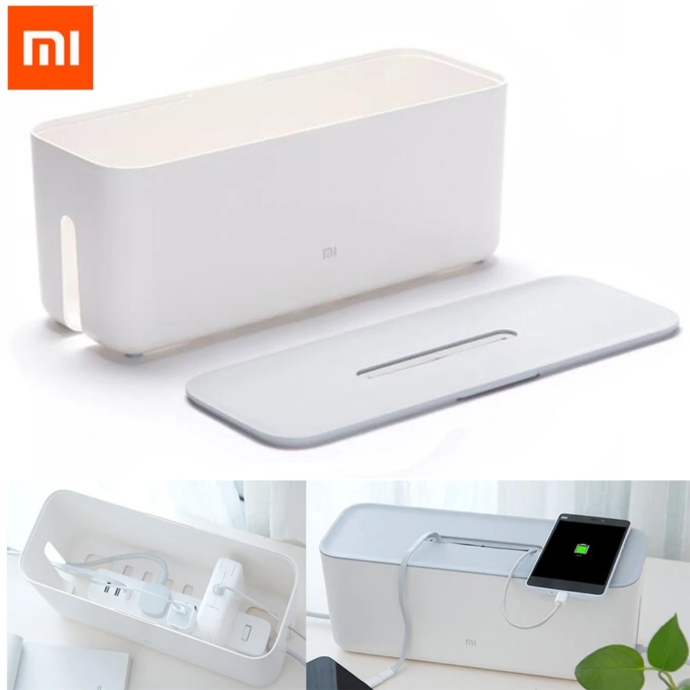 100% Xiaomi шнур питания гнездо коробка для хранения Пылезащитная изоляция