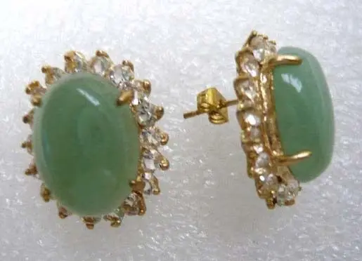 5 видов цветов! Очаровательная зеленая/черная Нефритовая серьга с тигровым